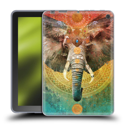 Jena DellaGrottaglia Animals Elephant Soft Gel Case for Amazon Fire HD 8/Fire HD 8 Plus 2020