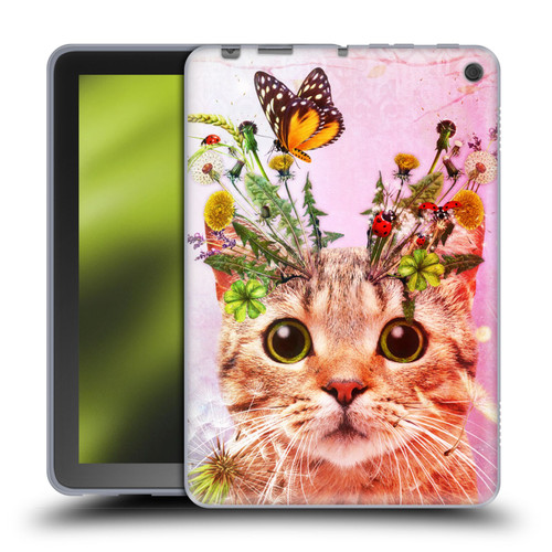 Jena DellaGrottaglia Animals Kitty Soft Gel Case for Amazon Fire HD 8/Fire HD 8 Plus 2020