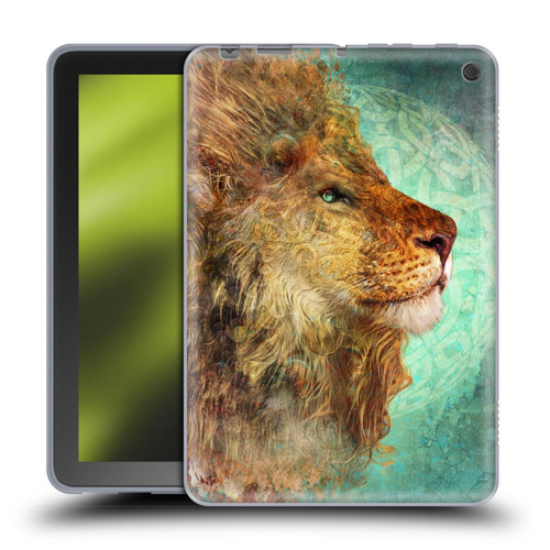 Jena DellaGrottaglia Animals Lion Soft Gel Case for Amazon Fire HD 8/Fire HD 8 Plus 2020