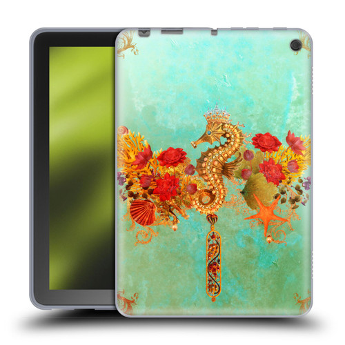 Jena DellaGrottaglia Animals Seahorse Soft Gel Case for Amazon Fire HD 8/Fire HD 8 Plus 2020