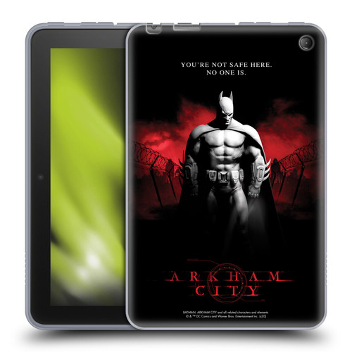 Batman Arkham City Graphics Batman Not Safe Here Soft Gel Case for Amazon Fire 7 2022