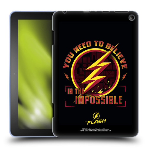 The Flash TV Series Graphics Believe Soft Gel Case for Amazon Fire HD 8/Fire HD 8 Plus 2020