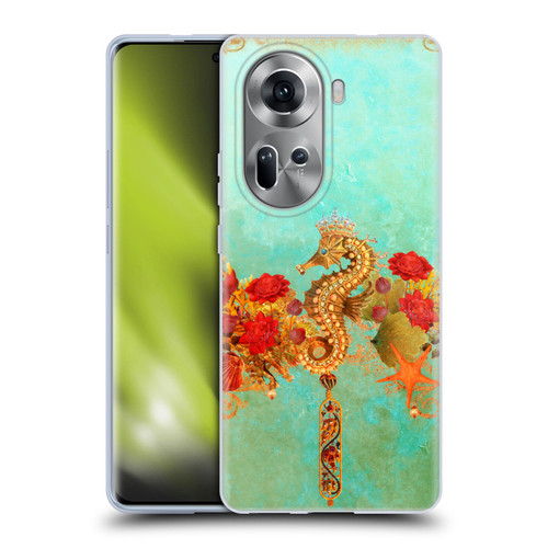 Jena DellaGrottaglia Animals Seahorse Soft Gel Case for OPPO Reno11