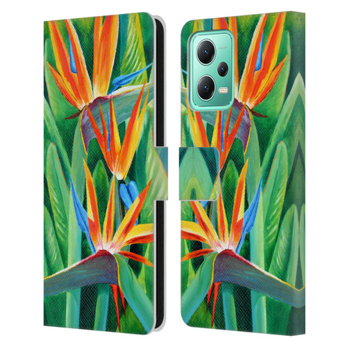 Graeme Stevenson Assorted Designs Birds Of Paradise Leather Book Wallet Case Cover For Xiaomi Redmi Note 12 5G