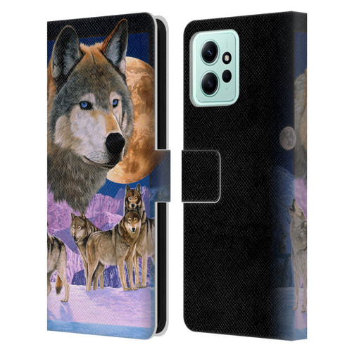 Graeme Stevenson Assorted Designs Wolves Leather Book Wallet Case Cover For Xiaomi Redmi 12