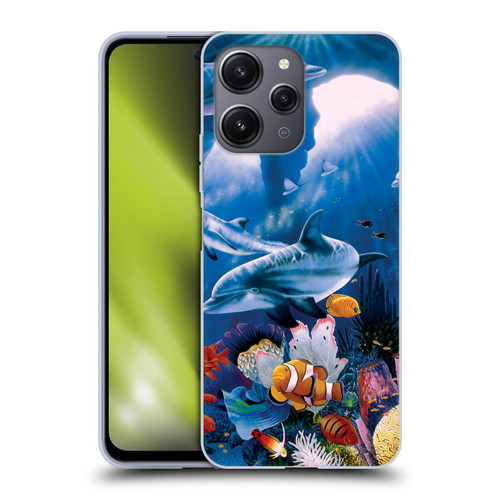 Graeme Stevenson Assorted Designs Dolphins Soft Gel Case for Xiaomi Redmi 12