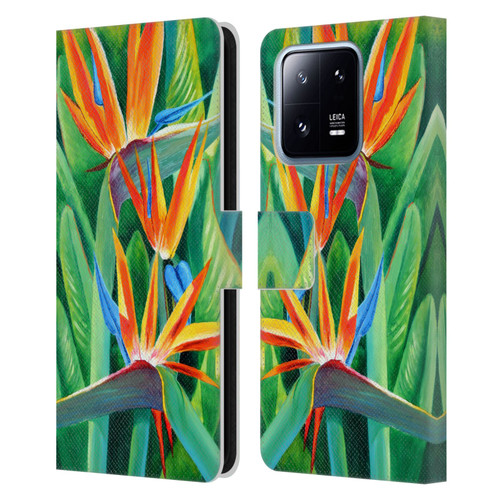 Graeme Stevenson Assorted Designs Birds Of Paradise Leather Book Wallet Case Cover For Xiaomi 13 Pro 5G