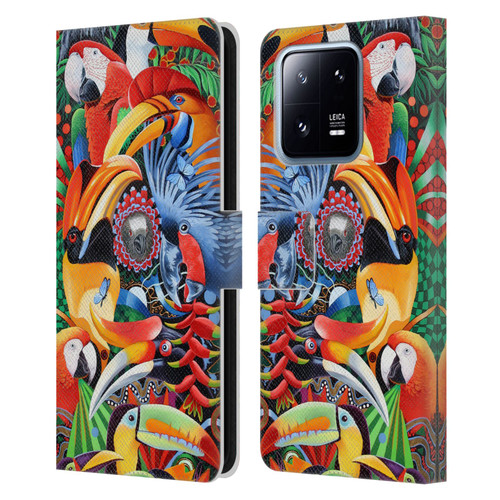 Graeme Stevenson Assorted Designs Birds 2 Leather Book Wallet Case Cover For Xiaomi 13 Pro 5G