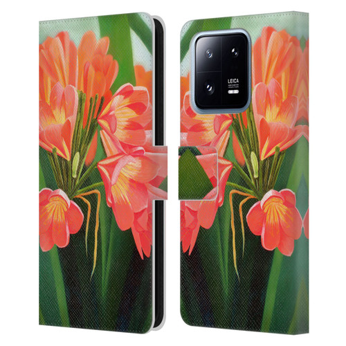 Graeme Stevenson Assorted Designs Flowers 2 Leather Book Wallet Case Cover For Xiaomi 13 Pro 5G