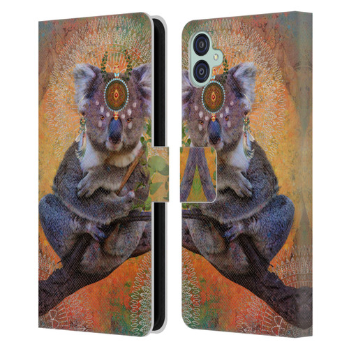 Jena DellaGrottaglia Animals Koala Leather Book Wallet Case Cover For Samsung Galaxy M04 5G / A04e