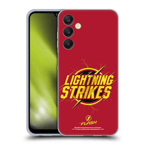 The Flash TV Series Graphics Lightning Strikes Soft Gel Case for Samsung Galaxy A25 5G