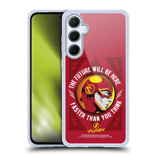The Flash TV Series Graphics Barry Faster Soft Gel Case for Samsung Galaxy A55 5G