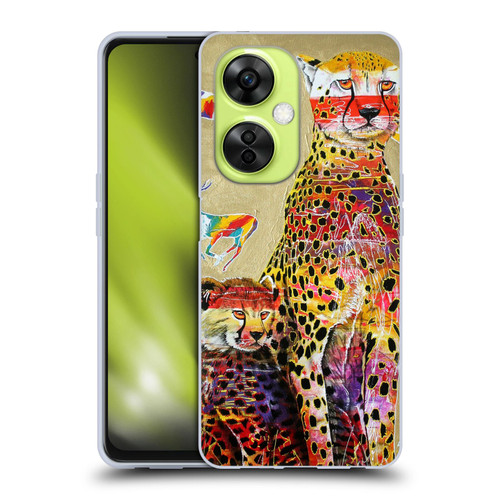 Graeme Stevenson Colourful Wildlife Cheetah Soft Gel Case for OnePlus Nord CE 3 Lite 5G