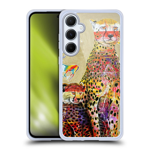 Graeme Stevenson Colourful Wildlife Cheetah Soft Gel Case for Samsung Galaxy A55 5G