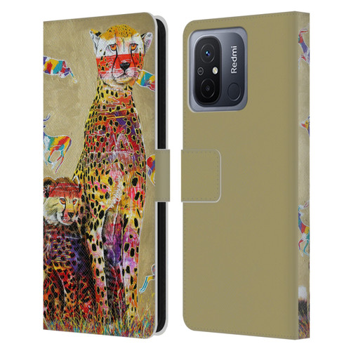 Graeme Stevenson Colourful Wildlife Cheetah Leather Book Wallet Case Cover For Xiaomi Redmi 12C