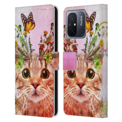 Jena DellaGrottaglia Animals Kitty Leather Book Wallet Case Cover For Xiaomi Redmi 12C