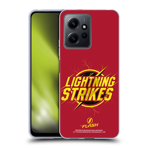 The Flash TV Series Graphics Lightning Strikes Soft Gel Case for Xiaomi Redmi Note 12 4G
