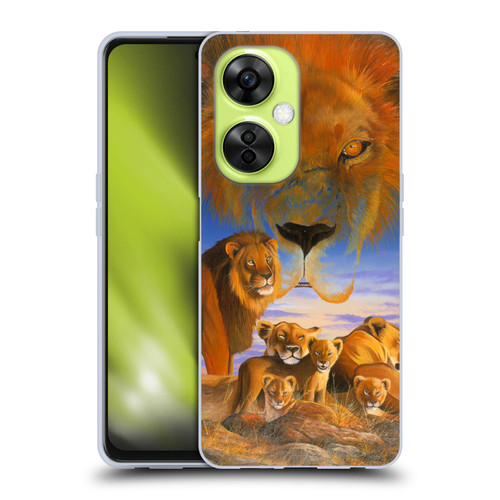 Graeme Stevenson Wildlife Lions Soft Gel Case for OnePlus Nord CE 3 Lite 5G