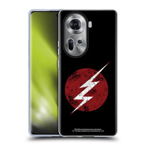 The Flash TV Series Logos Distressed Look Soft Gel Case for OPPO Reno11