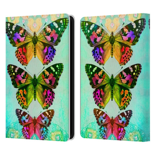 Jena DellaGrottaglia Insects Butterflies 2 Leather Book Wallet Case Cover For Amazon Kindle Paperwhite 5 (2021)