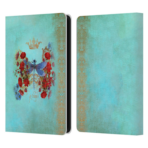 Jena DellaGrottaglia Insects Dragonfly Garden Leather Book Wallet Case Cover For Amazon Kindle Paperwhite 5 (2021)
