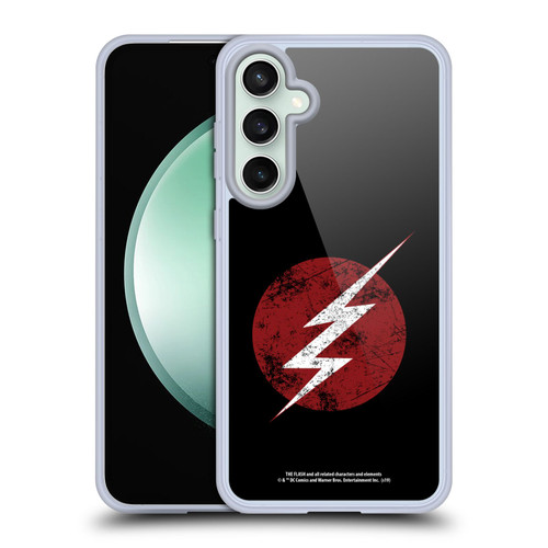 The Flash TV Series Logos Distressed Look Soft Gel Case for Samsung Galaxy S23 FE 5G