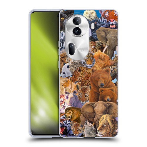 Graeme Stevenson Wildlife Animals Soft Gel Case for OPPO Reno11 Pro