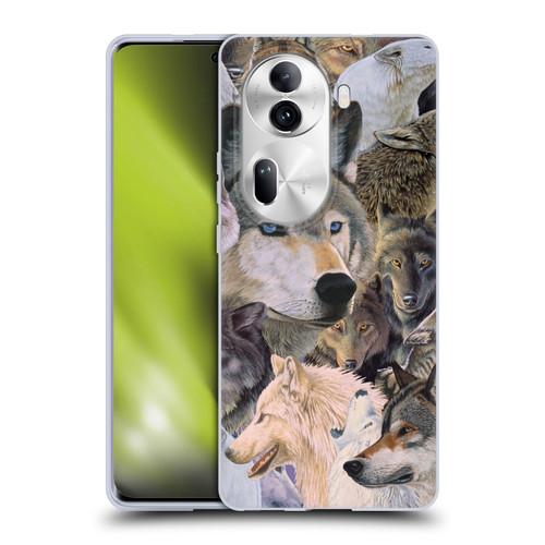 Graeme Stevenson Wildlife Wolves 1 Soft Gel Case for OPPO Reno11 Pro