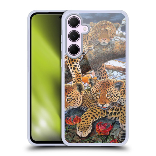 Graeme Stevenson Wildlife Leopard Soft Gel Case for Samsung Galaxy A35 5G