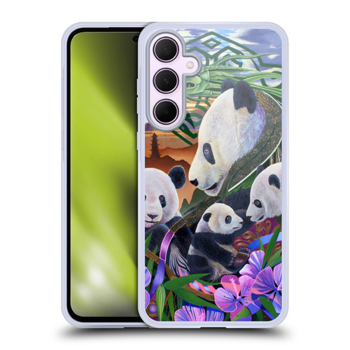 Graeme Stevenson Wildlife Pandas Soft Gel Case for Samsung Galaxy A35 5G