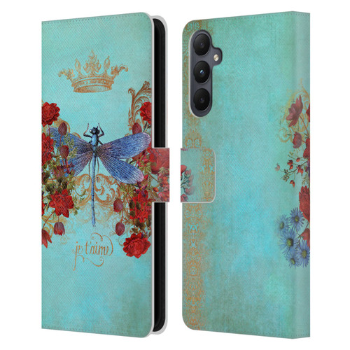 Jena DellaGrottaglia Insects Dragonfly Garden Leather Book Wallet Case Cover For Samsung Galaxy A05s