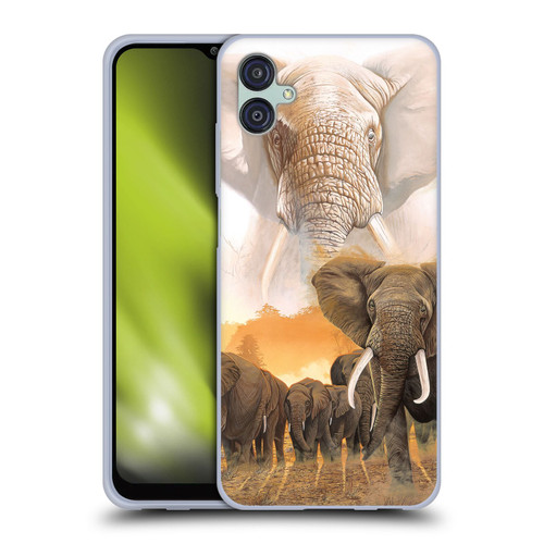 Graeme Stevenson Wildlife Elephants Soft Gel Case for Samsung Galaxy M04 5G / A04e