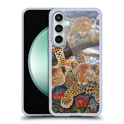 Graeme Stevenson Wildlife Leopard Soft Gel Case for Samsung Galaxy S23 FE 5G