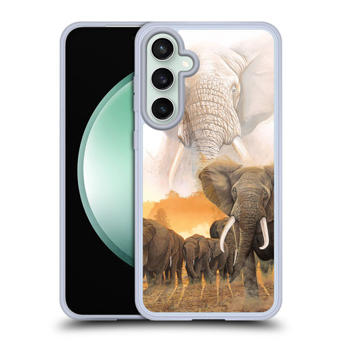 Graeme Stevenson Wildlife Elephants Soft Gel Case for Samsung Galaxy S23 FE 5G