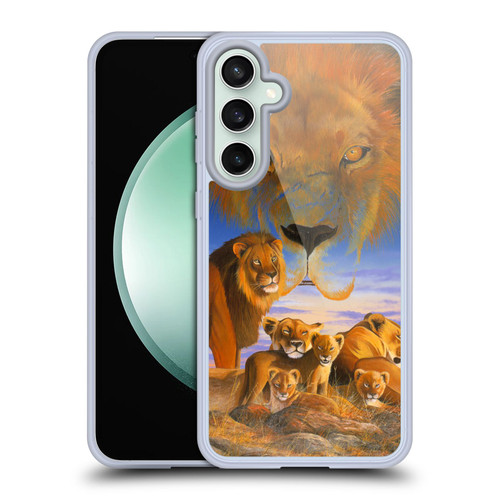 Graeme Stevenson Wildlife Lions Soft Gel Case for Samsung Galaxy S23 FE 5G