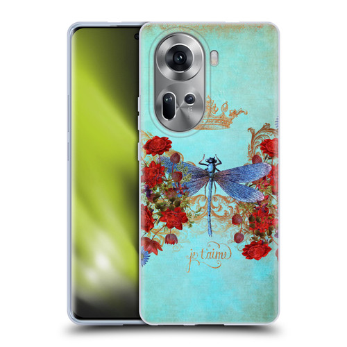 Jena DellaGrottaglia Insects Dragonfly Garden Soft Gel Case for OPPO Reno11