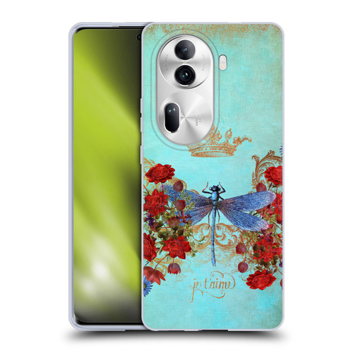 Jena DellaGrottaglia Insects Dragonfly Garden Soft Gel Case for OPPO Reno11 Pro