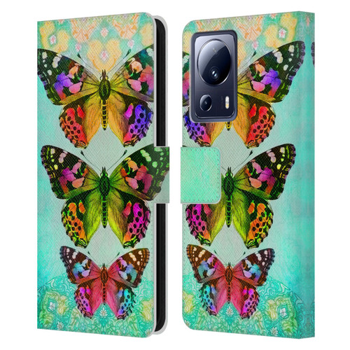 Jena DellaGrottaglia Insects Butterflies 2 Leather Book Wallet Case Cover For Xiaomi 13 Lite 5G
