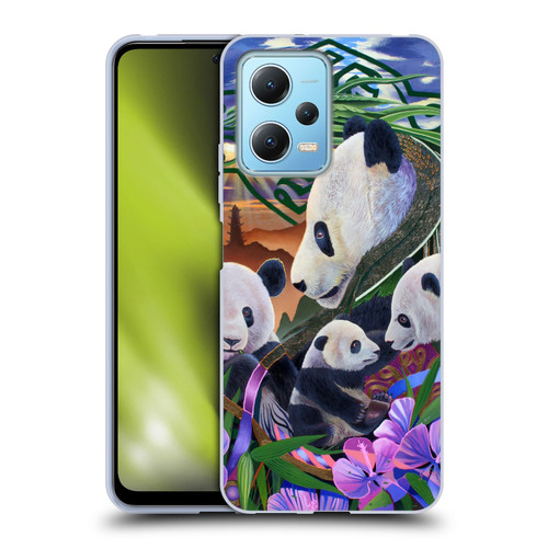 Graeme Stevenson Wildlife Pandas Soft Gel Case for Xiaomi Redmi Note 12 5G