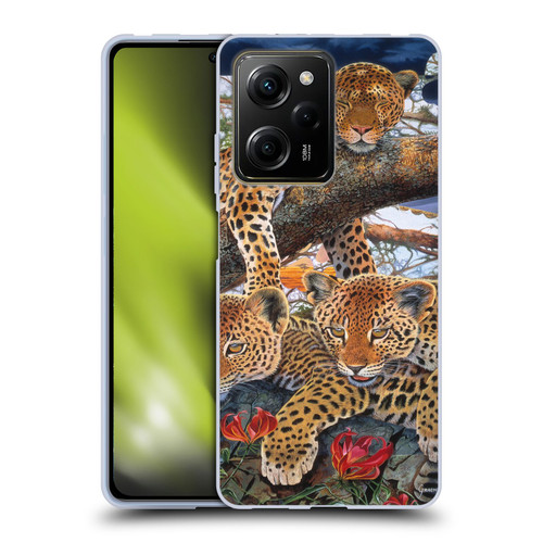 Graeme Stevenson Wildlife Leopard Soft Gel Case for Xiaomi Redmi Note 12 Pro 5G