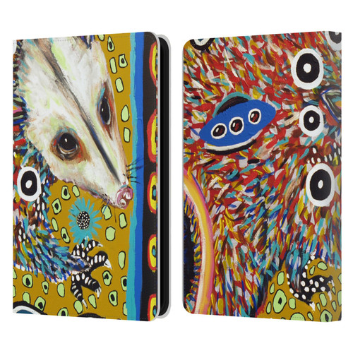 Mad Dog Art Gallery Animals Possum Leather Book Wallet Case Cover For Amazon Kindle 11th Gen 6in 2022