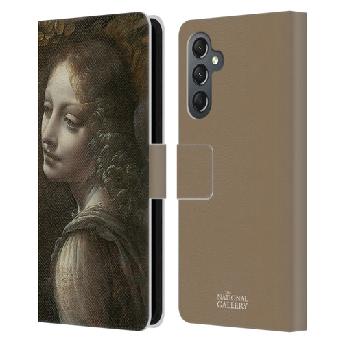 The National Gallery Art The Virgin Of The Rocks Leather Book Wallet Case Cover For Samsung Galaxy A25 5G