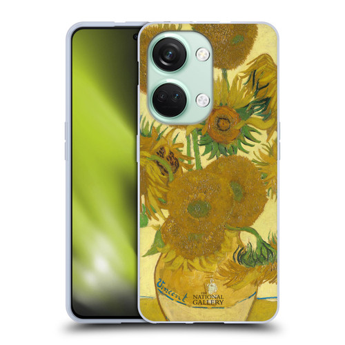 The National Gallery Art Sunflowers Soft Gel Case for OnePlus Nord 3 5G
