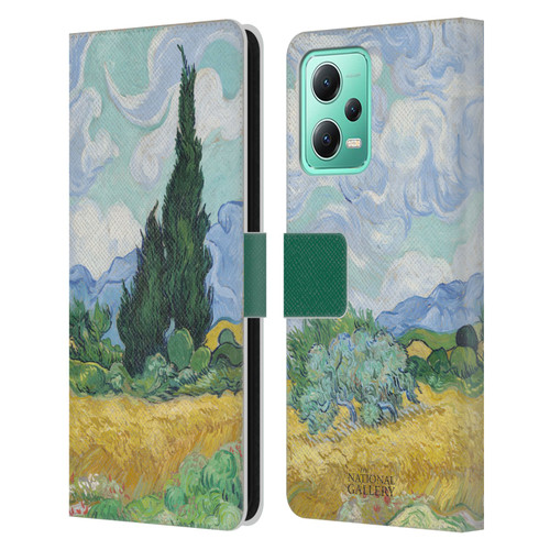 The National Gallery Art A Wheatfield With Cypresses Leather Book Wallet Case Cover For Xiaomi Redmi Note 12 5G