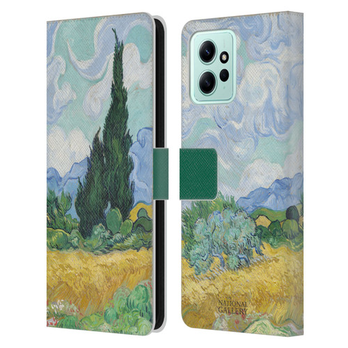 The National Gallery Art A Wheatfield With Cypresses Leather Book Wallet Case Cover For Xiaomi Redmi 12