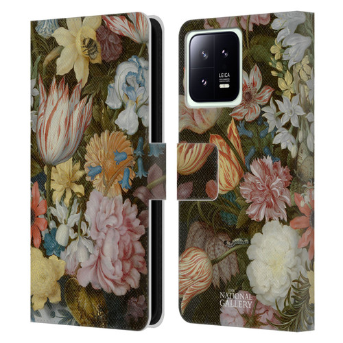 The National Gallery Art A Still Life Of Flowers In A Wan-Li Vase Leather Book Wallet Case Cover For Xiaomi 13 5G