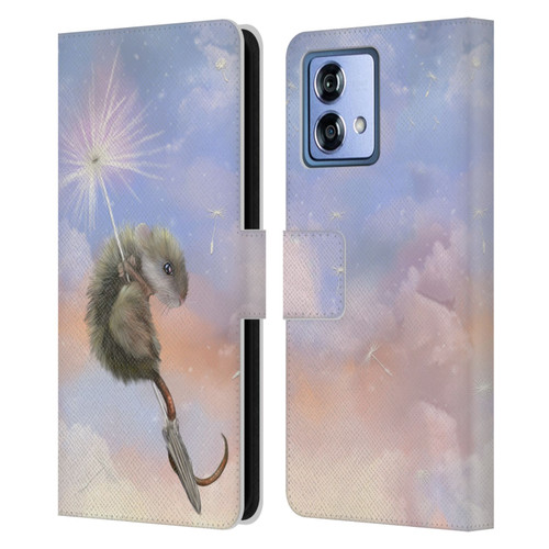 Ash Evans Animals Dandelion Mouse Leather Book Wallet Case Cover For Motorola Moto G84 5G