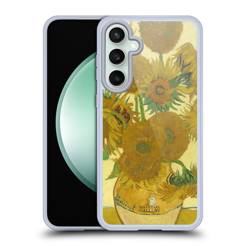 The National Gallery Art Sunflowers Soft Gel Case for Samsung Galaxy S23 FE 5G