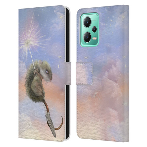 Ash Evans Animals Dandelion Mouse Leather Book Wallet Case Cover For Xiaomi Redmi Note 12 5G