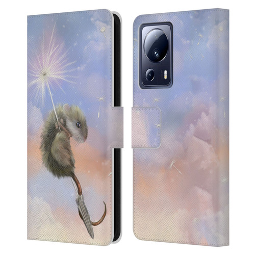 Ash Evans Animals Dandelion Mouse Leather Book Wallet Case Cover For Xiaomi 13 Lite 5G